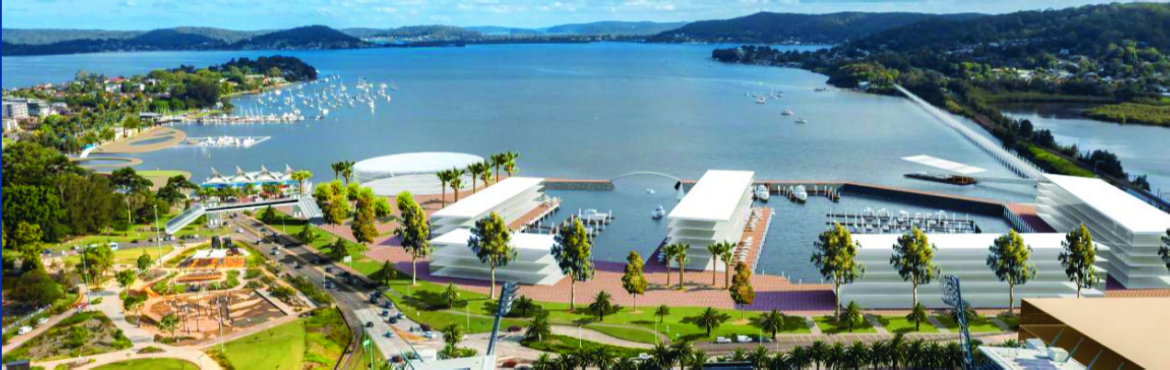 Artist’s impression of the revitalised Gosford waterfront