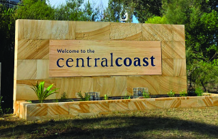 The restored sign after the clean-up