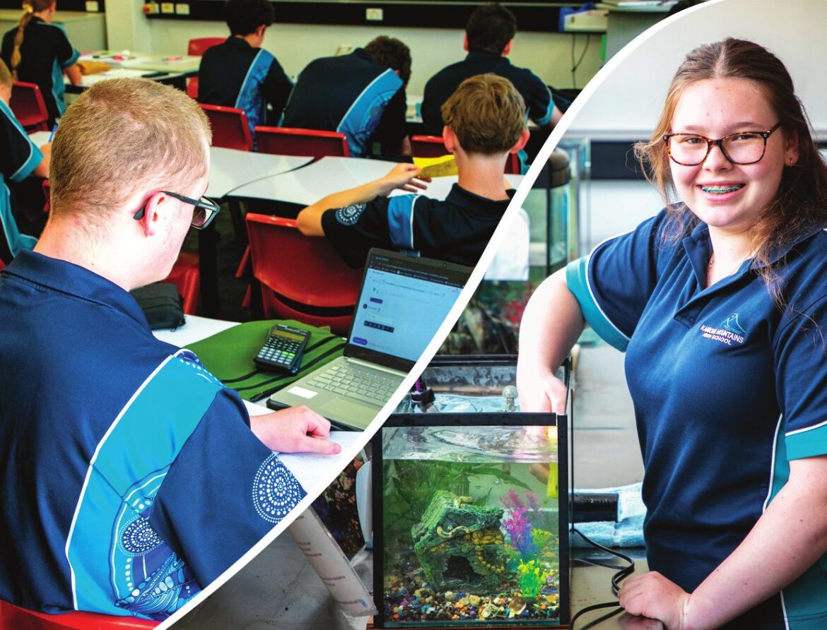 Kariong Mountains High School students in class