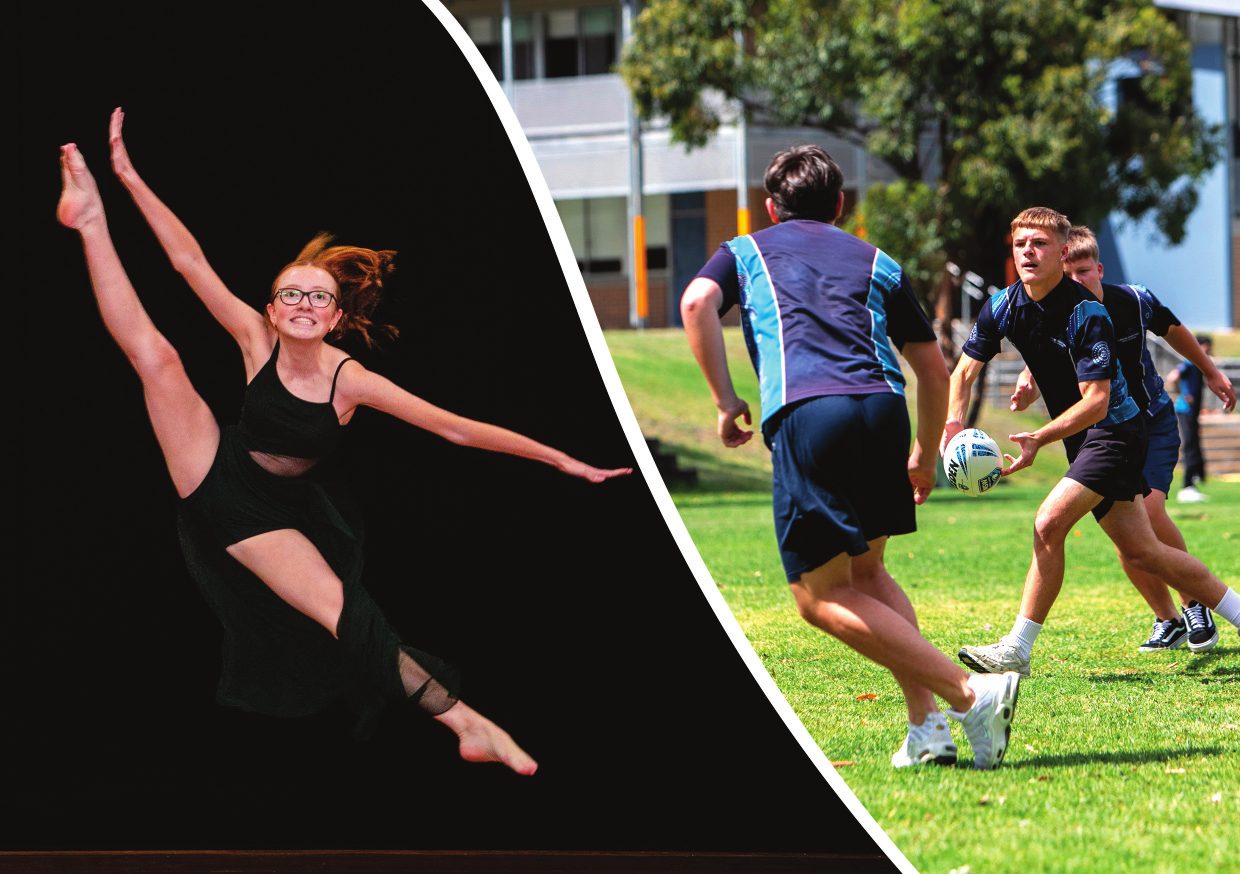 Kariong Mountains High School students in dance and sport