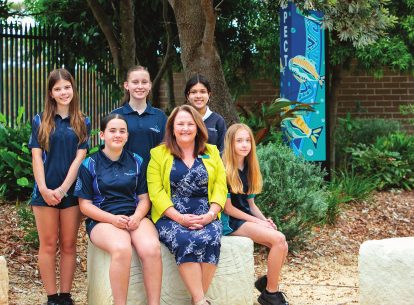 A group from Kariong Mountains High School