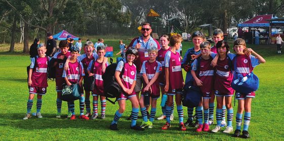 U12’s with warpaint on