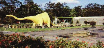 Ploddy outside the original Australian Reptile Park location at Wyoming